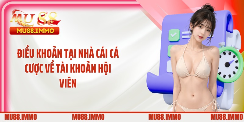 Điều khoản tại nhà cái cá cược về tài khoản hội viên